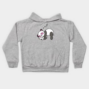 Tired panda Kids Hoodie